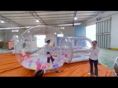 Sân chơi Thiết bị chơi mềm đặt ngoài trời chơi màu hồng xanh trắng trong nhà nhảy