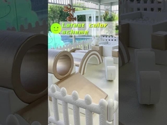 Nội thất trẻ em Soft Play thiết bị thương mại vàng và trắng trẻ em trung tâm tiệc