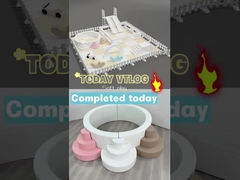 Đường trượt ngoài trời đôi với vòm Trượt chơi mềm màu trắng Trượt chơi nhựa Trượt chơi trẻ em