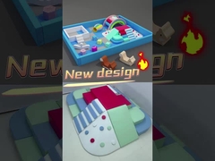 Kids Soft Play Ball Pit Một bộ đầy đủ Soft Play Rainbow Bridge Thiết bị Soft Play