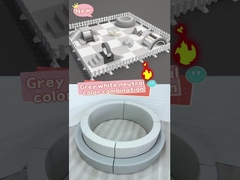 Khu vực chơi mềm trẻ em Xám và trắng Thiết bị chơi mềm Tiệc chơi trò chơi cho bữa tiệc