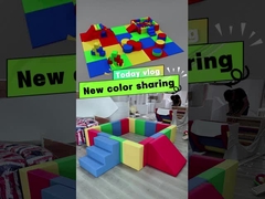 Soft Play Thuê thiết bị Soft Climbing Slide Play Colorful Foam Blocks Set