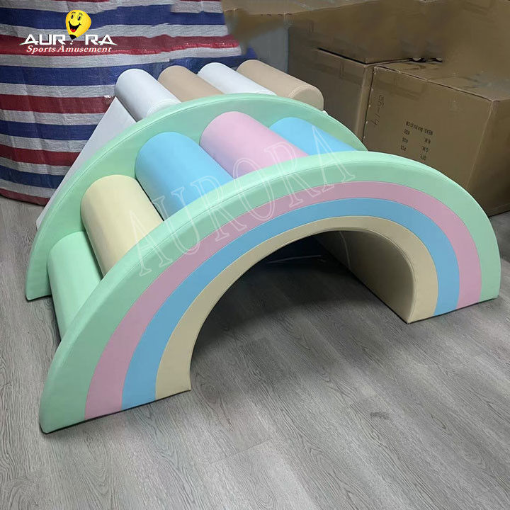 Đồ chơi mềm trẻ em Pastel Bảng leo núi cho bữa tiệc Cho thuê thiết bị chơi mềm tùy chỉnh