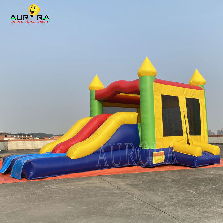 Tháp nhảy đầy màu sắc Combo Kids Inflatable Bounce House With Slide