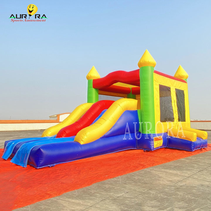 Tháp nhảy đầy màu sắc Combo Kids Inflatable Bounce House With Slide
