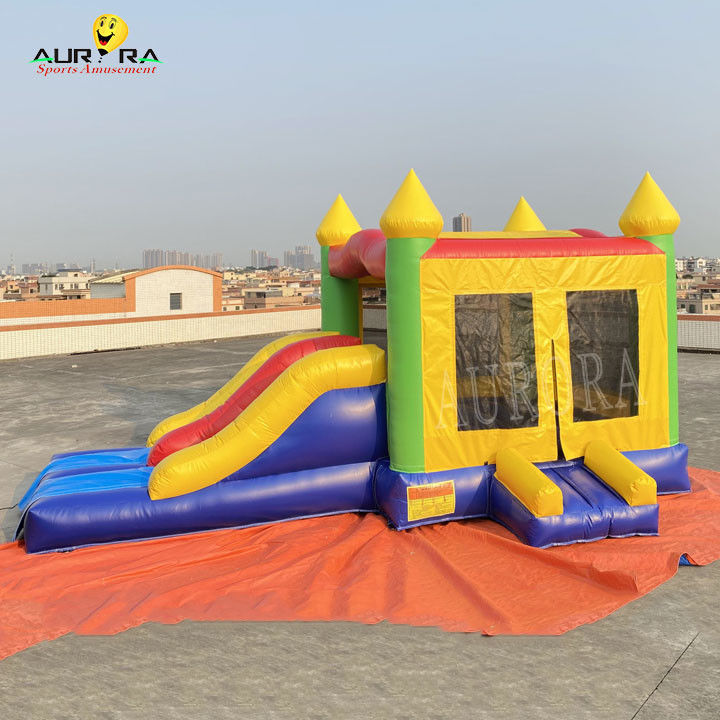 Tháp nhảy đầy màu sắc Combo Kids Inflatable Bounce House With Slide