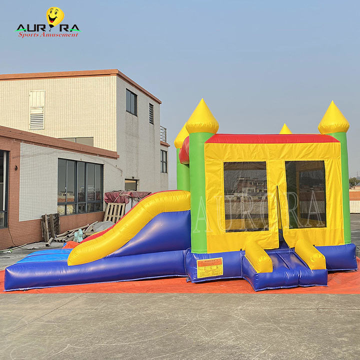 Tháp nhảy đầy màu sắc Combo Kids Inflatable Bounce House With Slide