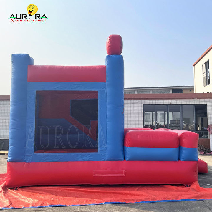 Spider Man Theme Colorful Inflatable Bouncy Castle Bouncer Combo tùy chỉnh