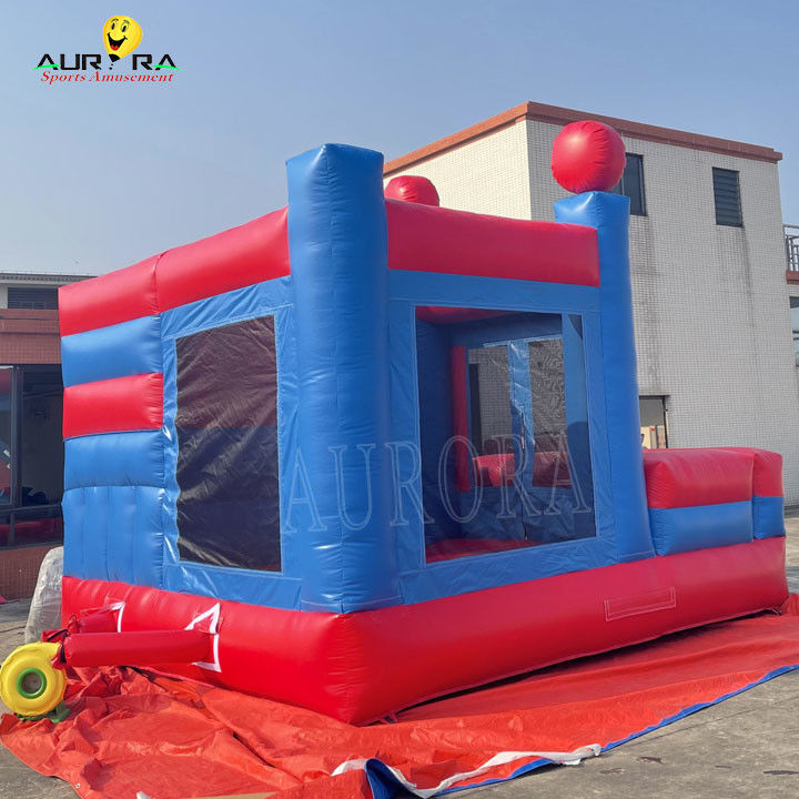 Spider Man Theme Colorful Inflatable Bouncy Castle Bouncer Combo tùy chỉnh