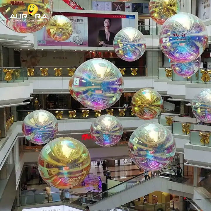 Vàng PVC Bánh bóng gương bơm trang trí sự kiện bóng bay bóng lớn