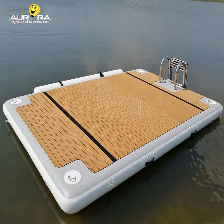 Khả năng chống cháy bơm nổi Dock Mat Leisure Floating Platform For Lake