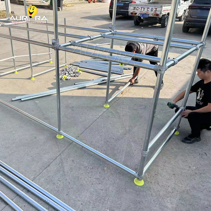 Khu vực chơi mềm tùy chỉnh cho trẻ em trung tâm leo núi trong nhà được xây dựng bởi Aurora