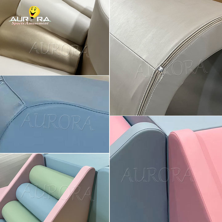 Thiết bị chơi mềm trong nhà cho trẻ em leo núi với bộ trượt cho trẻ em