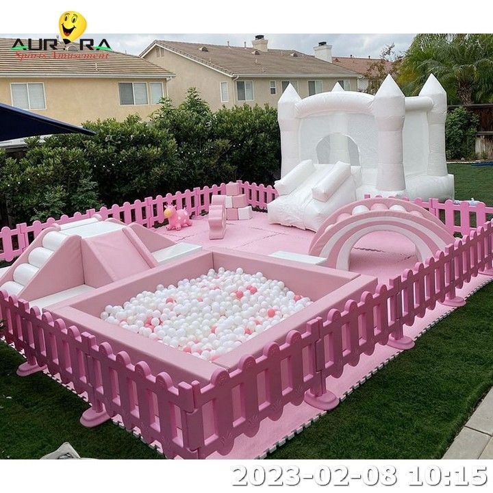 Thiết bị chơi mềm bơm cho trẻ sơ sinh sân chơi ngoài trời trong nhà Vườn leo núi Ball Pit Party Cho thuê