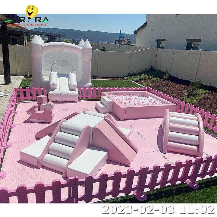 Thiết bị chơi mềm bơm cho trẻ sơ sinh sân chơi ngoài trời trong nhà Vườn leo núi Ball Pit Party Cho thuê