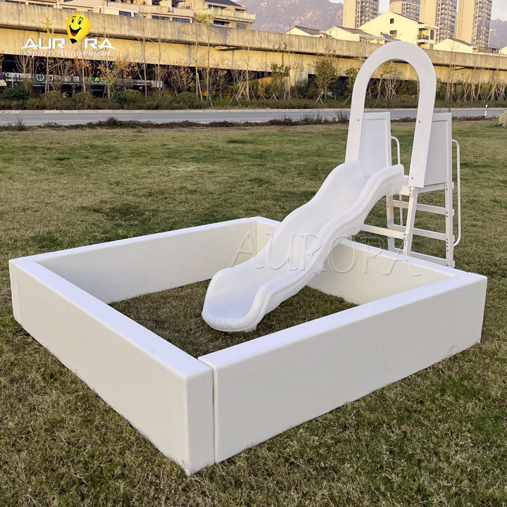 Khung gỗ bơm bơm bơm thiết bị chơi trẻ em đặt Bubble Dome Bouncy Castle Bouncer trắng