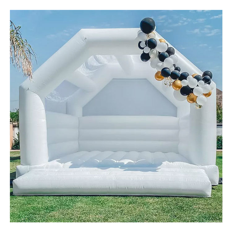 Trang trí đám cưới Bầu hoa White Bouncy Castle Bầu hoa Bounce House For Sale