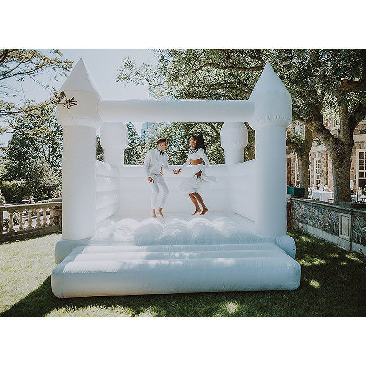 Trang trí đám cưới Bầu hoa White Bouncy Castle Bầu hoa Bounce House For Sale