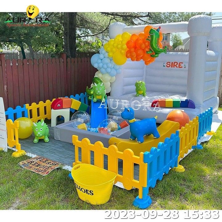 Trẻ em trong nhà thiết bị chơi mềm với Blue Bounce House Cho thuê bữa tiệc