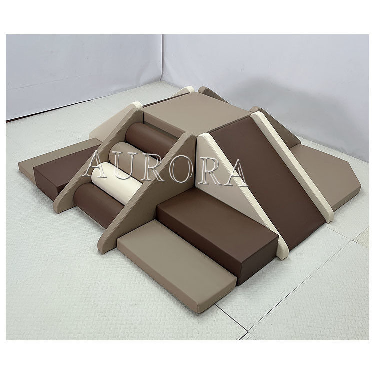 Nhà máy Soft Play sân chơi cà phê Beige Thiết bị Soft Play trong nhà