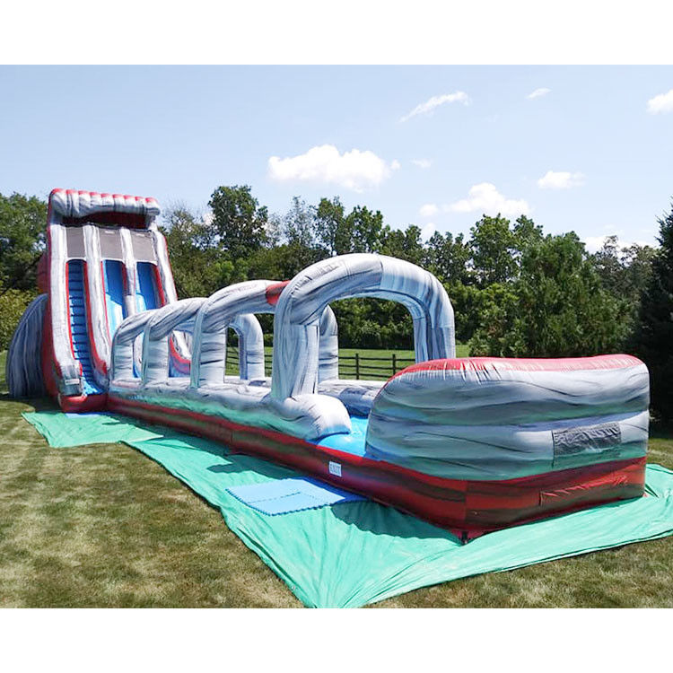 Indoor Inflate Water Slide For Kids Blue With Pool For Adults Outdoor Slide (Đường trượt nước bơm trong nhà cho trẻ em)