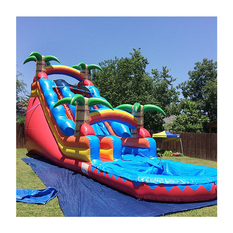 Indoor Inflate Water Slide For Kids Blue With Pool For Adults Outdoor Slide (Đường trượt nước bơm trong nhà cho trẻ em)
