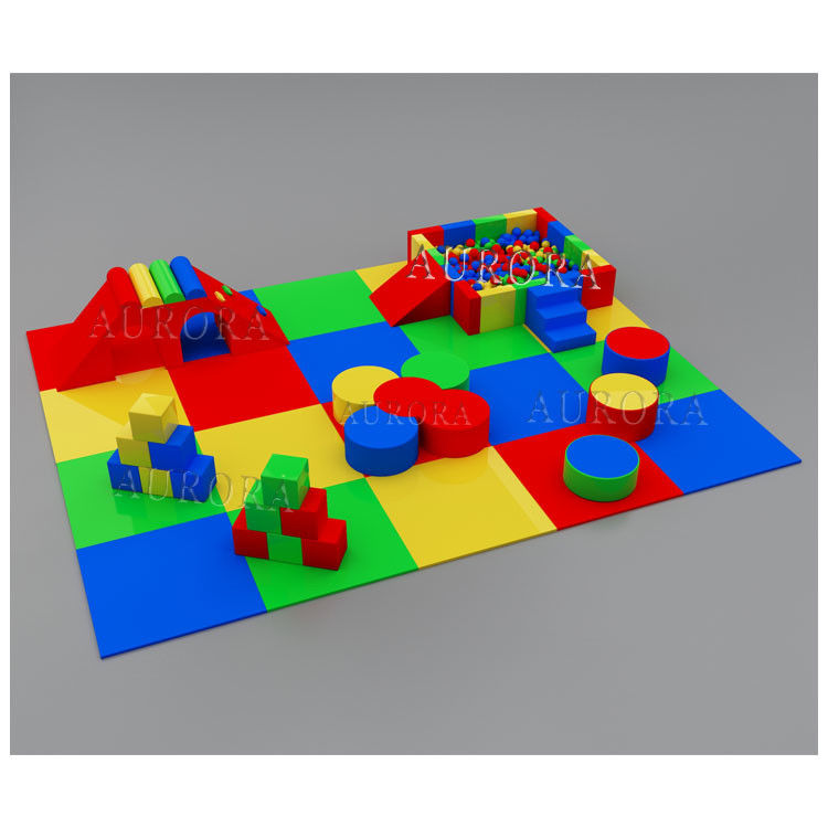 Soft Play Thuê thiết bị Soft Climbing Slide Play Colorful Foam Blocks Set