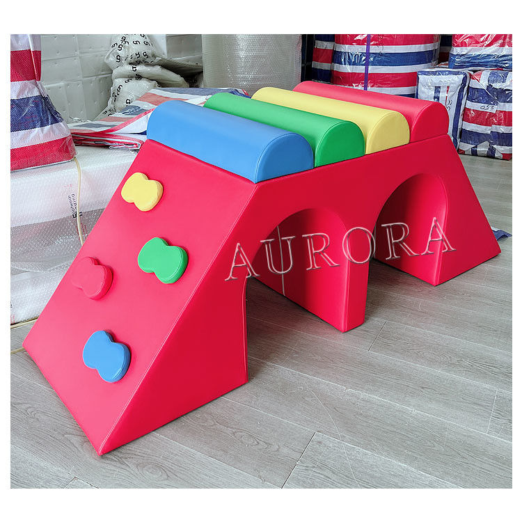 Soft Play Thuê thiết bị Soft Climbing Slide Play Colorful Foam Blocks Set