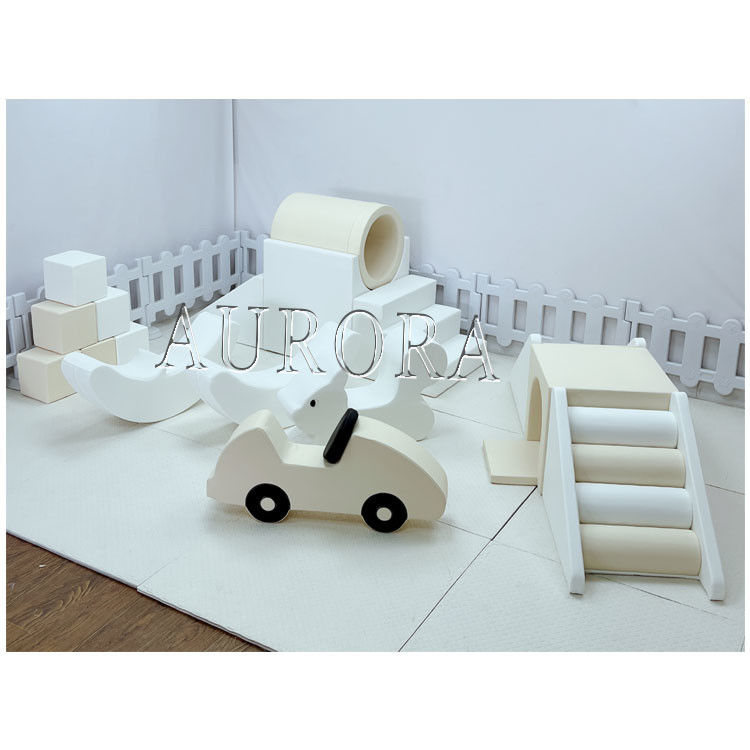 Soft Play Set Outdoor White With Nude Color Package Set Cho Trẻ em